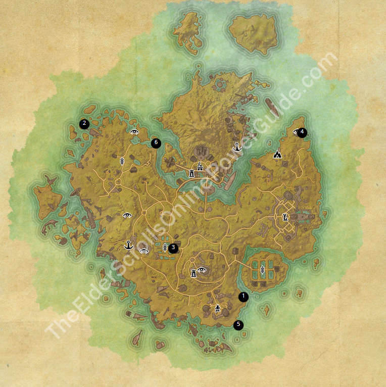 Auridon Treasure Map 1 Eso Treasure Maps Guides