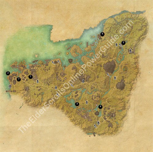 Malabal Tor Treasure Map Locations