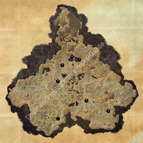 Coldharbour Treasure Map Locations