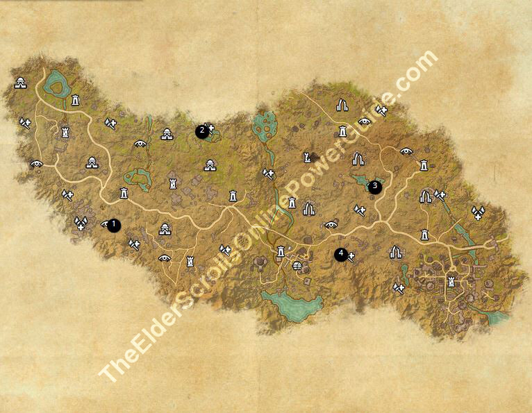 Craglorn Treasure Map Locations