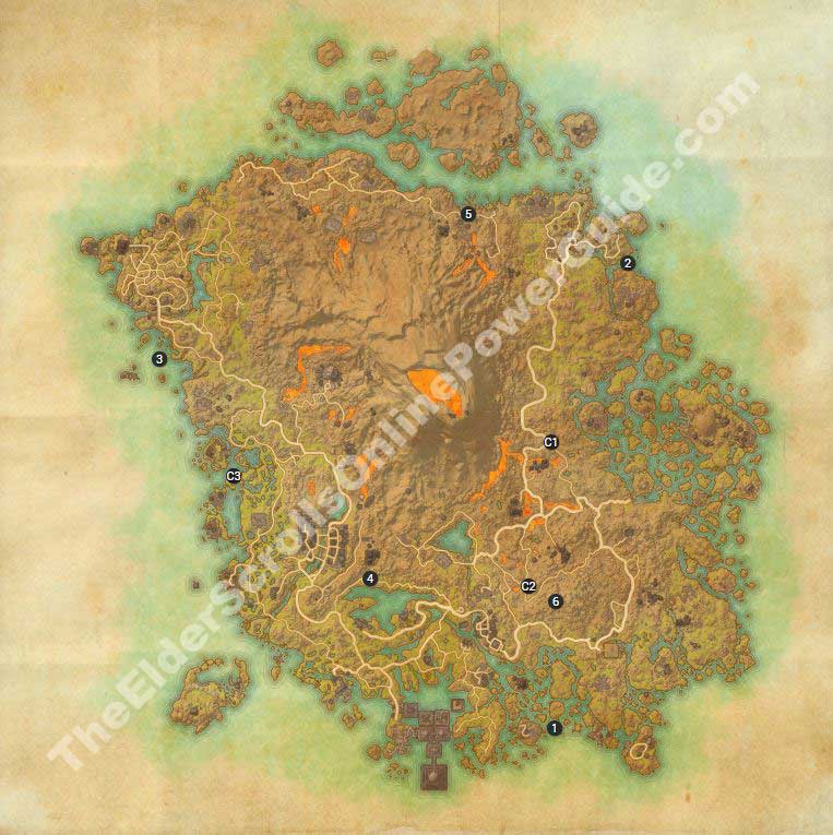Vvardenfell Treasure Map Locations