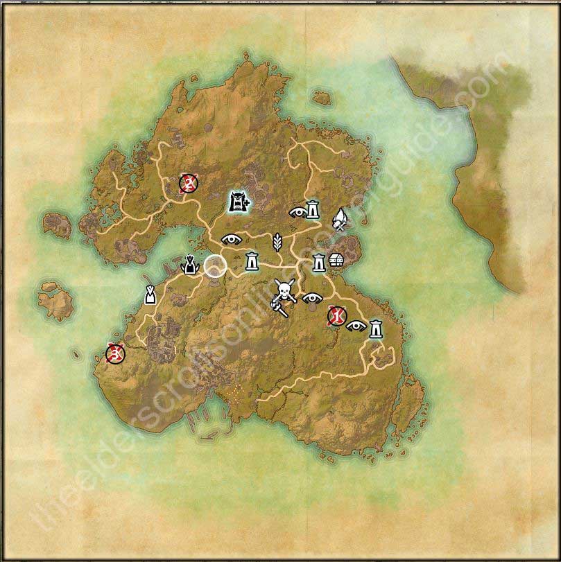 Summerset Isle Treasure Map Locations